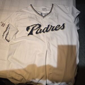 White and Gold Padres Jersey